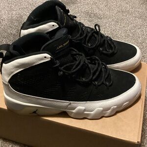 Jordan 9 city of flight High-Top Black and White Sneakers